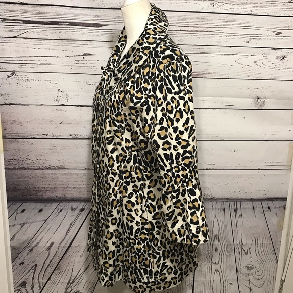 Appraisal Leopard Print 3/4 Bell Sleeve Jacket - Picture 5 of 8